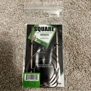 Kollage Square Circular Knitting Needles US 8 / 5.0 mm - 40”
